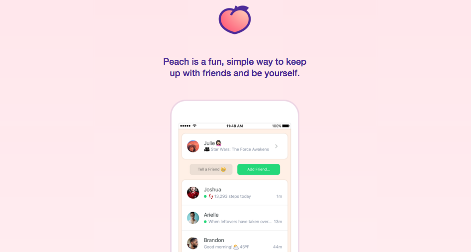 peach app foto