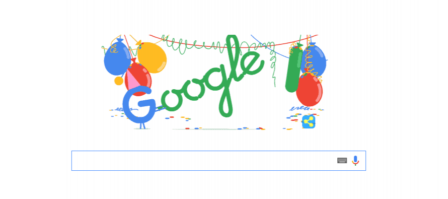 Google slavi 18. rođendan!