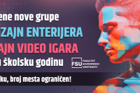 Otvorene nove grupe za Dizajn enterijera i Dizajn video igara za ovu školsku godinu — upis u toku broj mesta ograničen!