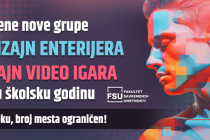 Otvorene nove grupe za Dizajn enterijera i Dizajn video igara za ovu školsku godinu — upis u toku broj mesta ograničen!