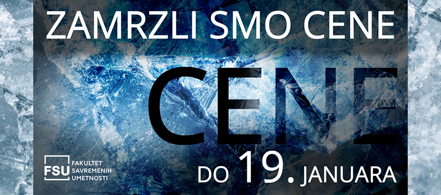 Vaša šansa za studije u kreativnim industrijama: zamrzli smo cene do 19. januara